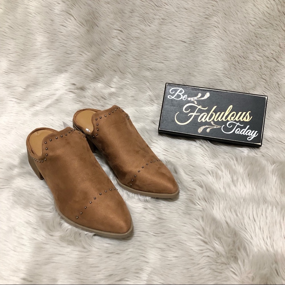 Universal Thread Cristi Studded Pointy Toe Mules - Picture 2 of 6
